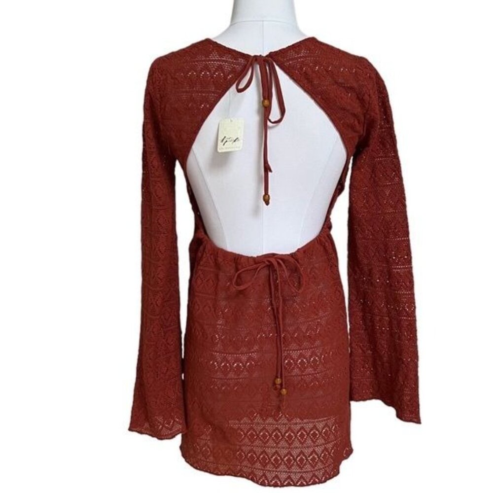 Free People Sea Through Mini by Endless Summer in Rooibos Tea, Size Small NWT - Picture 7 of 13